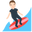 person surfing