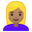 blond-haired woman medium skin tone