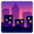 cityscape at dusk