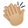 clapping hands medium-light skin tone