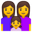 family: two woman, girl