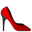 high-heeled shoe