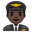 man pilot dark skin tone