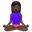 person in lotus position dark skin tone