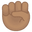 raised fist medium skin tone