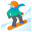 snowboarder medium-dark skin tone