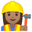woman construction worker medium skin tone