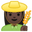 woman farmer dark skin tone