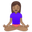 woman in lotus position medium skin tone