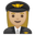 woman pilot medium-light skin tone