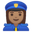 woman police officer medium skin tone