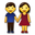 man and woman holding hands