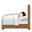 person in bed