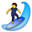 person surfing