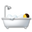 person taking bath