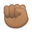 raised fist medium-dark skin tone