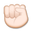 raised fist medium-light skin tone