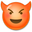 smiling face with horns