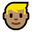 blond-haired person medium skin tone