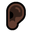 ear dark skin tone