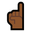 index pointing up medium-dark skin tone