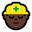 man construction worker dark skin tone