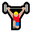 man lifting weights medium-light skin tone