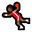 man playing handball medium-dark skin tone