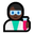 man scientist dark skin tone