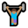 woman lifting weights medium skin tone