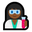 woman scientist medium-dark skin tone