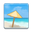 beach with umbrella