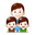 family: man and two boys