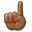 index pointing up medium-dark skin tone