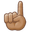 index pointing up medium skin tone