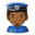 man police officer medium-dark skin tone