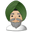 man wearing turban medium-light skin tone