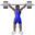 person lifting weights dark skin tone