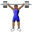 person lifting weights medium-dark skin tone