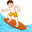 person surfing