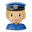 police officer medium-light skin tone