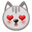 smiling cat face with heart-eyes