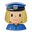 woman police officer medium-light skin tone