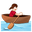 woman rowing boat
