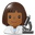 woman scientist medium-dark skin tone