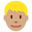 blond-haired man medium skin tone