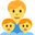 family: man and two boys