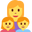 family: woman, girl, boy
