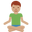 man in lotus position medium skin tone