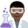 man scientist dark skin tone